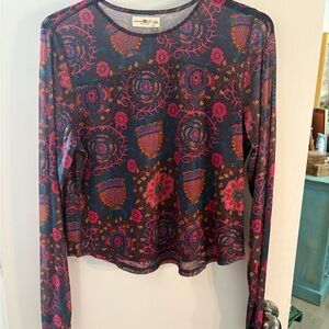 NATURAL LIFE Colorful Floral Long Sleeve Top🔥🔥